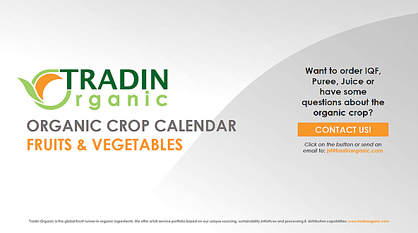 Tradin Organic Launches the Organic Crop Calendar for fruits and vegetables